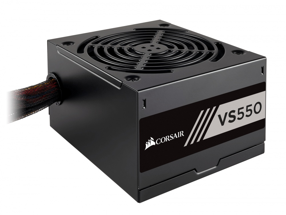 Fuente de Poder Corsair VS550 80 PLUS White, 20-pin ATX, 120mm, 550W