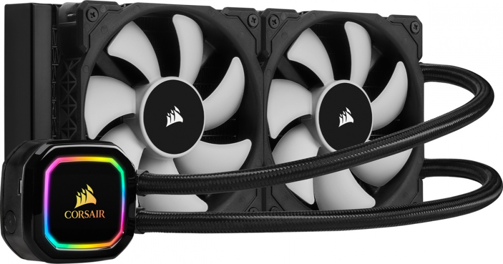 Corsair iCUE H100i RGB PRO XT Enfriamiento Líquido para CPU, 2x 120mm, 2400RPM