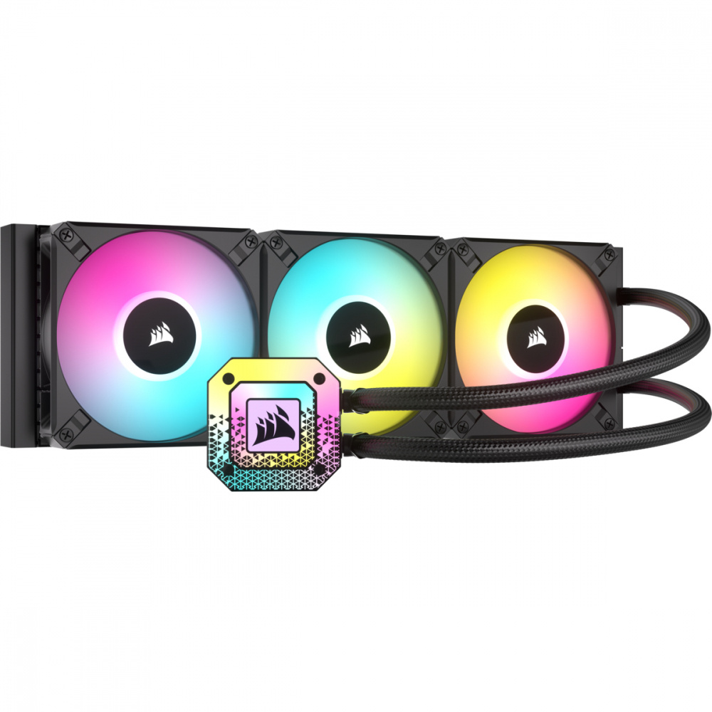 Corsair iCUE H150i Elite Capellix XT Enfriamiento Líquido para CPU, 3x 120mm, hasta 2100RPM, Negro 