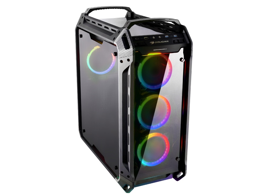 Gabinete Cougar Panzer Evo RGB con Ventana, Full-Tower, ATX/CEB/EATX/Micro-ATX/Mini-ITX, sin Fuente, Negro