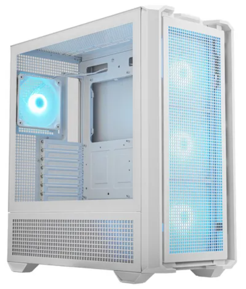 Gabinete Cougar MX600 RGB, Midi-Tower, ATX/EATX/Micro-ATX/Mini-ITX, USB 3.0, sin Fuente, 4 Ventiladores Instalados, Blanco