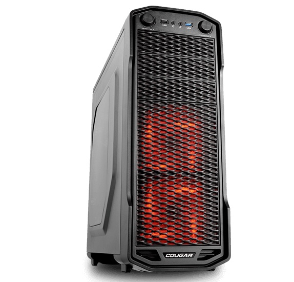 Gabinete Cougar MX310 con Ventana, Midi-Tower, ATX/Micro-ATX/Mini-ATX, USB 2.0/3.0, sin Fuente, Negro