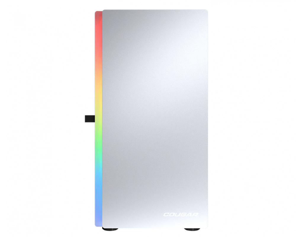 Gabinete Cougar Purity RGB con Ventana, Mini-Tower, Mini-ITX/Micro-ATX, USB 3.0/2.0, sin Fuente, 1 Ventilador ARGB Instalado, Blanco
