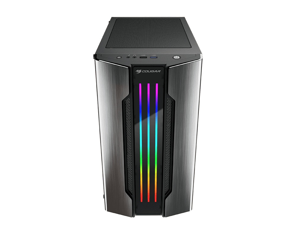 Gabinete Cougar Gemini M, Mini-Tower, Micro-ATX/Mini-ITX, USB 2.0/3.0, sin Fuente, 1 Ventilador Instalado, Gris 