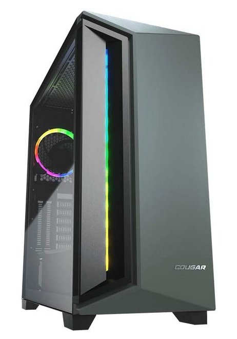 Gabinete Cougar DarkBlader X7 RGB con Ventana, Midi-Tower, ATX/CEB/EATX/micro ATX/Mini-ITX, USB 3.0/2.0, sin Fuente, 1 Ventilador RGB Instalado, Negro/Verde