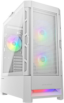 Gabinete Cougar AIRFACE RGB, Midi-Tower, ATX/CEB/EATX/Micro-ATX/Mini-ITX, USB 2.0/3.0, sin Fuente, 3 Ventiladores Instalados, Blanco