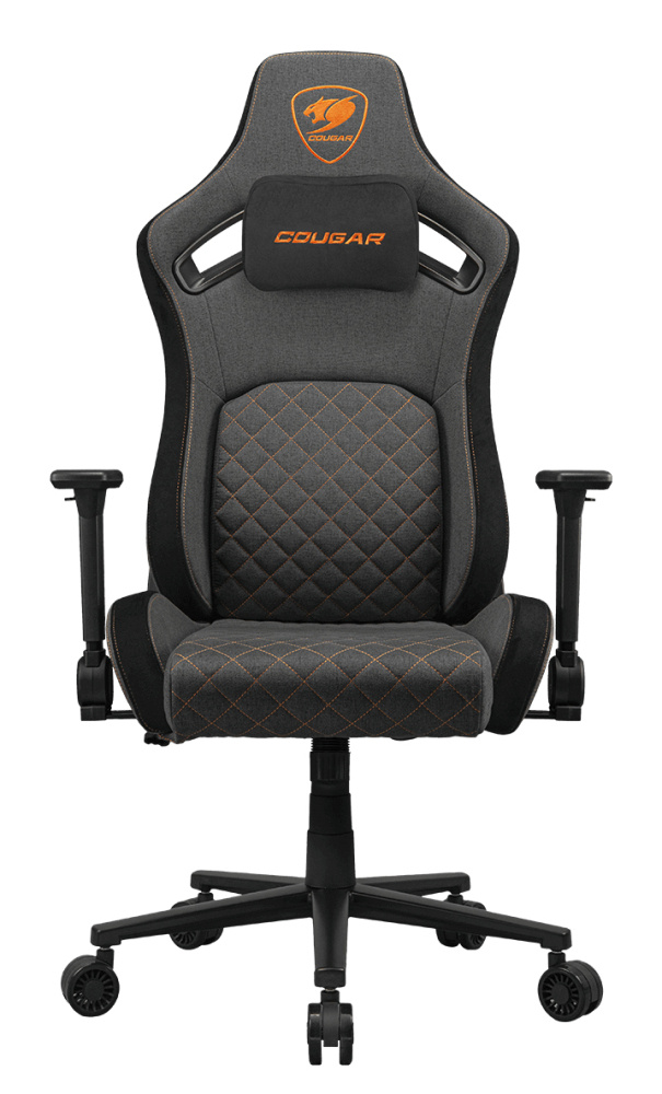 Cougar Silla Gamer Defensor F, hasta 120kg, Negro/Naranja