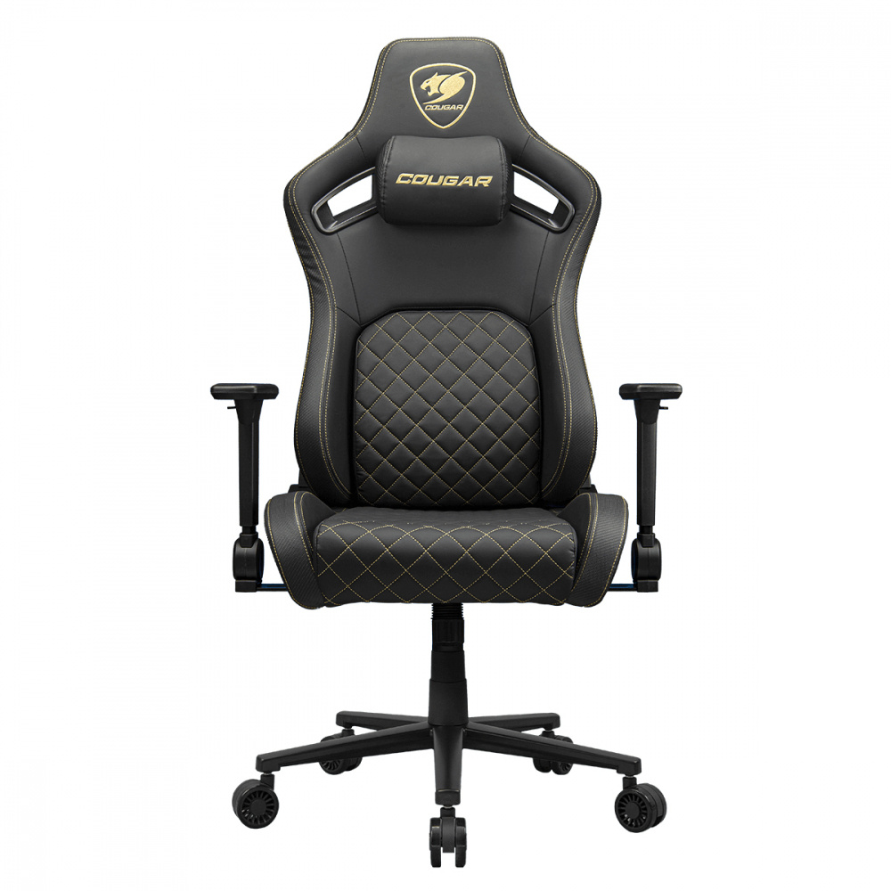 Cougar Silla Gamer Defensor Gold, hasta 120kg, Negro