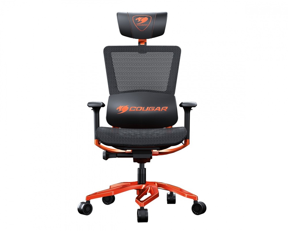 Cougar Silla Gamer ARGO, 150Kg, Negro/Naranja