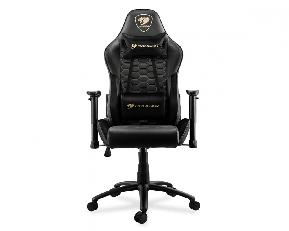 Cougar Silla Gamer Outrider, hasta 120Kg, Negro/Dorado