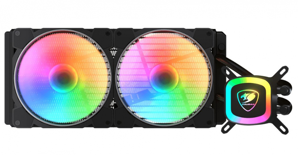 Cougar POSEIDON LT 240 ARGB Enfriamiento Líquido para CPU, 2x 120mm, 600 - 2000RPM