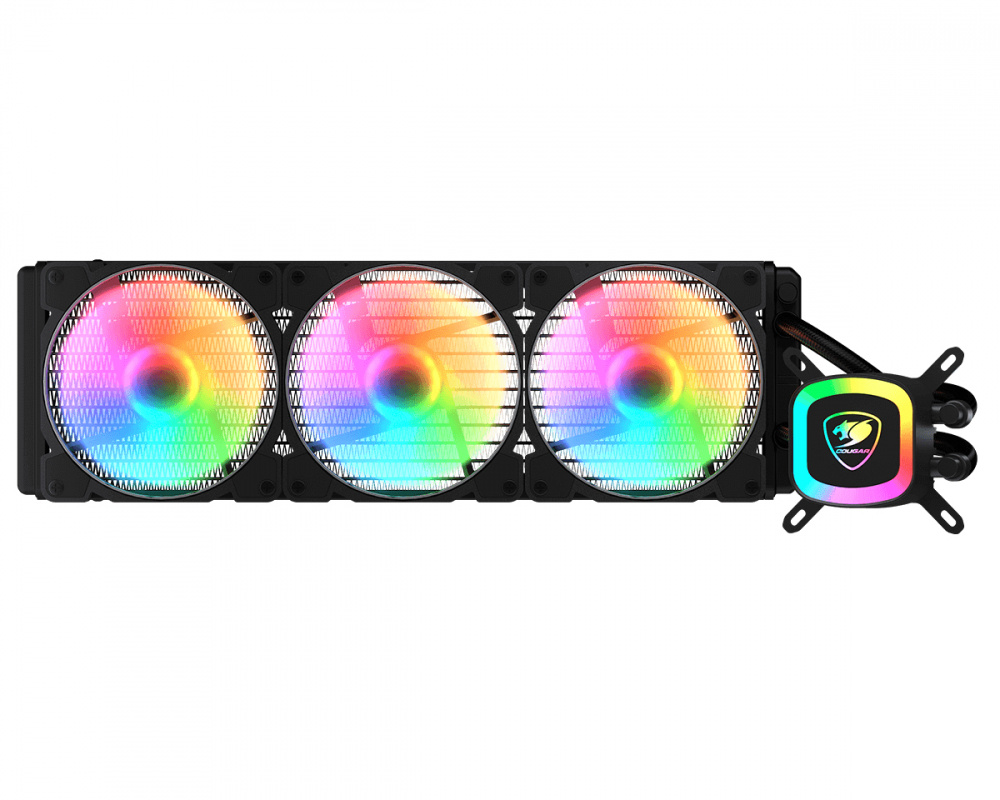 Cougar POSEIDON LT 360 ARGB Enfriamiento Líquido para CPU, 3x 120mm, hasta 2000RPM, Negro
