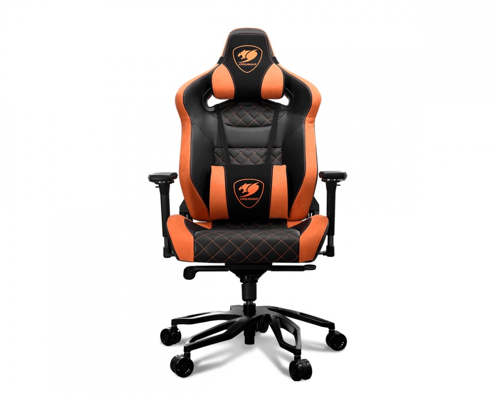 Cougar Silla Gamer TITAN PRO, hasta 160kg, Negro/Naranja