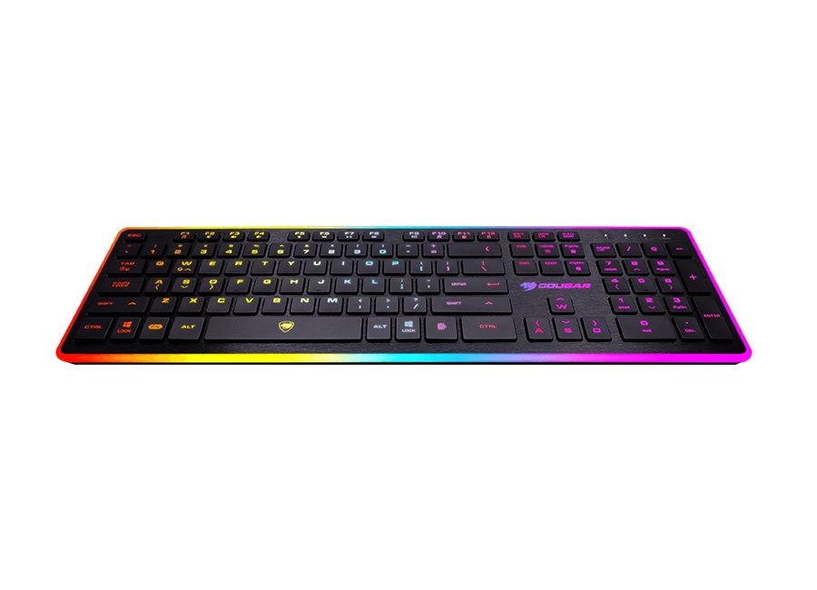 Teclado Gamer Cougar Vantar RGB, Alámbrico, Negro (Inglés)