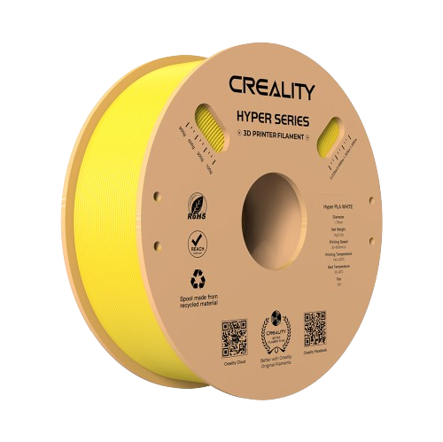 Creality Bobina de Filamento PLA HYPER, Diámetro 1.75mm, 1kg, Amarillo
