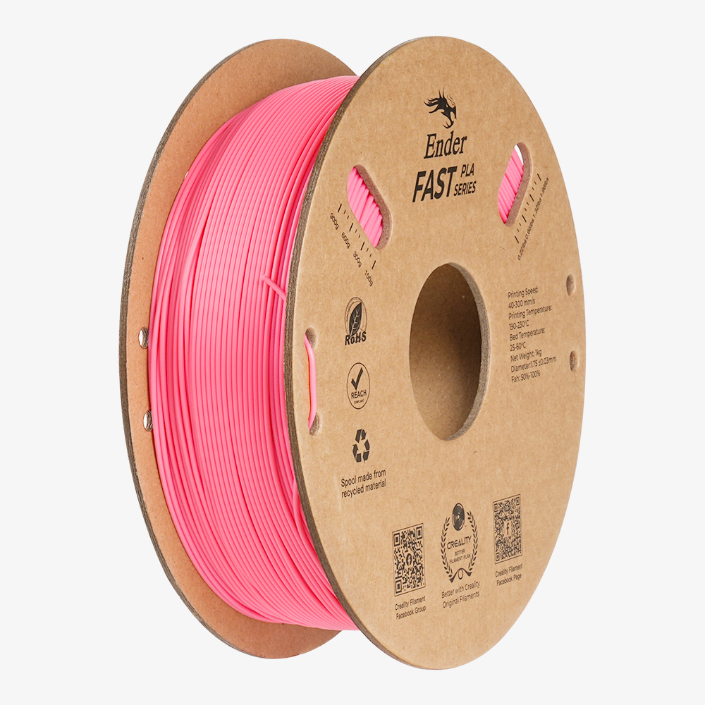Creality Bobina de Filamento PLA Hyper, Diámetro 1.75mm, 1kg, Rosa