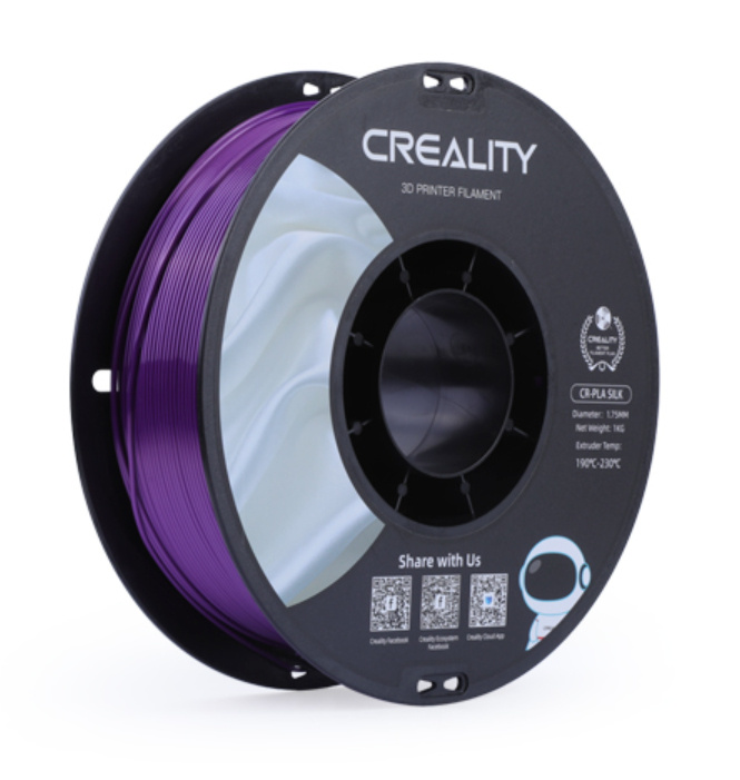 Creality Bobina de Filamento CR-Silk, 1.75mm, 1Kg, Morado