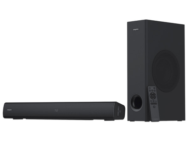 Creative Labs Barra de Sonido con Subwoofer Stage V2, Bluetooth, Alámbrico/Inalámbrico, 2.0 Canales, 80W RMS