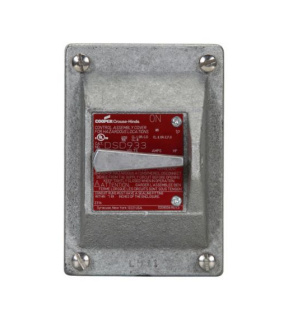 Crouse-Hinds Selector Switch para Interruptor DSD934, 2 Polos, Gris 