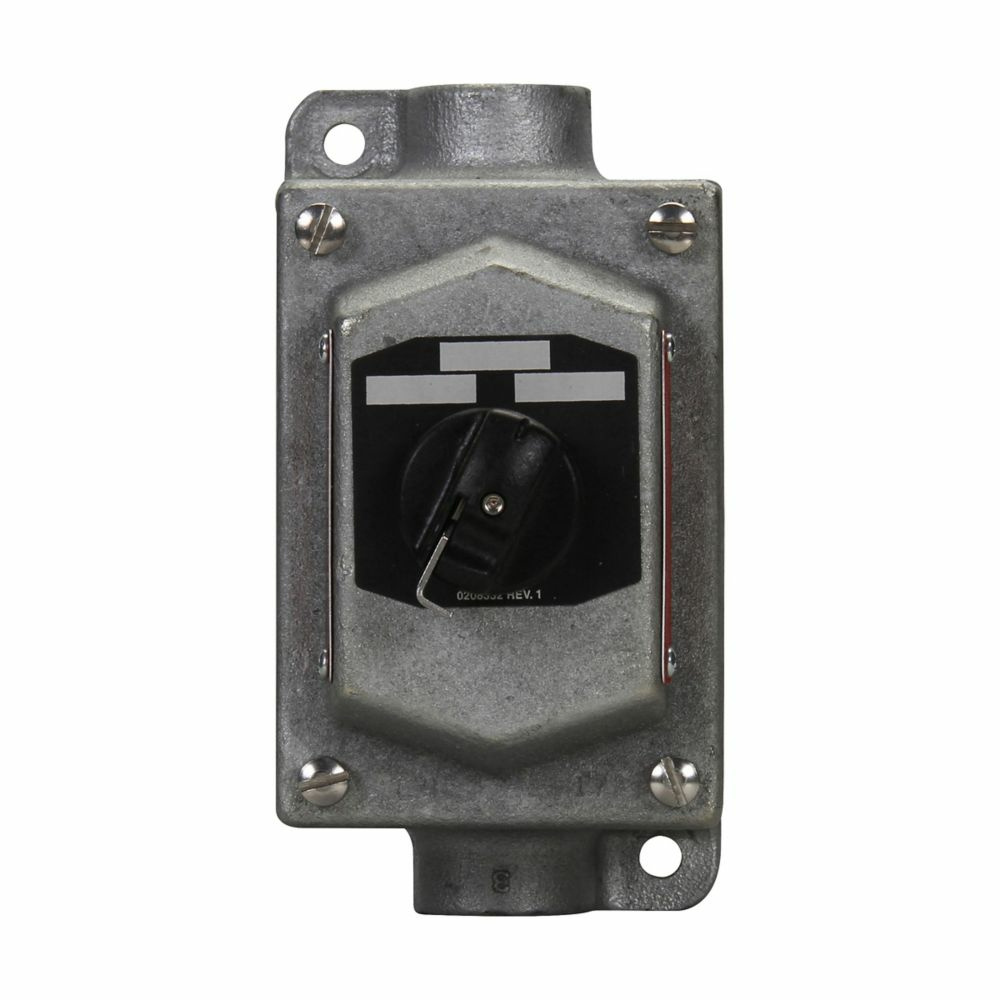 Crouse Hinds Cabezal para Interruptor Selector EFSC21271, 3 Posiciones, Negro