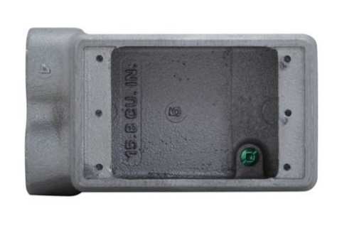 Crouse-Hinds Caja Condulet Rectangular FSS-3, 1", Aluminio