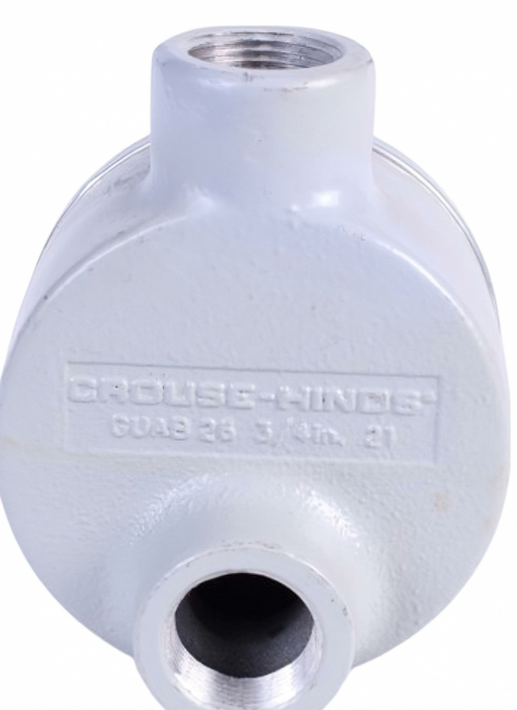 Crouse-Hinds Caja Condulet GUAC-59, 2 Puertos, 1 1/2", Aluminio