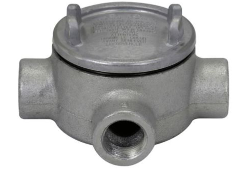 Crouse-Hinds Caja Condulet GUAT-26 D.B, 3 Puertos, 3/4", Aluminio