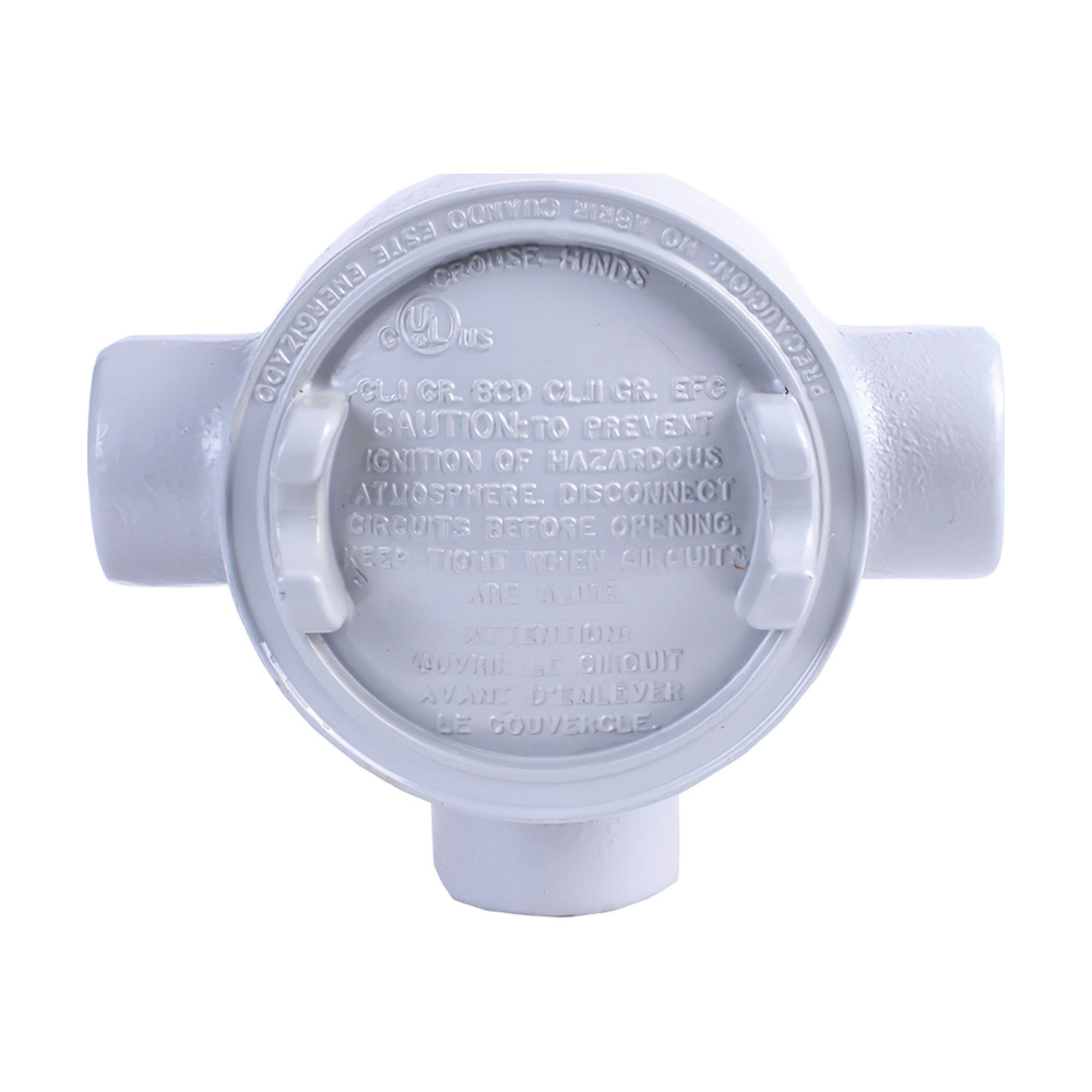 Crouse-Hinds Caja Condulet GUAT-69, 3 Puertos, 2", Acero