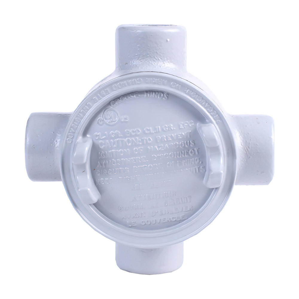Crouse-Hinds Caja Condulet GUAX36, 4 Puertos, 1", Aluminio