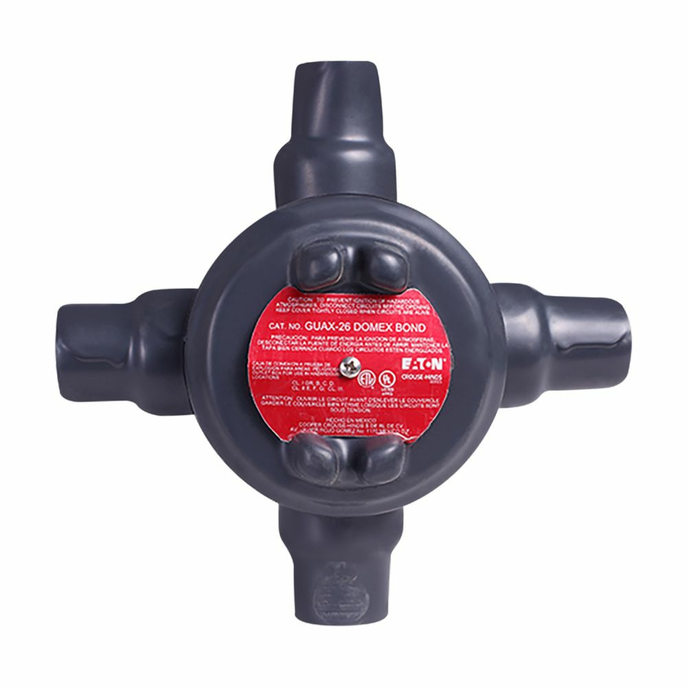 Crouse-Hinds Caja Condulet GUAX-36 DBR, 1", Negro