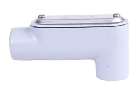 Crouse-Hinds Caja Condulet Ovalada Forma LB, 2-1/2", Aluminio