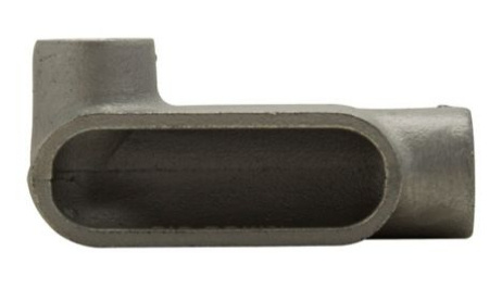 Crouse-Hinds Caja Condulet Ovalada Forma LL, 4", Aluminio