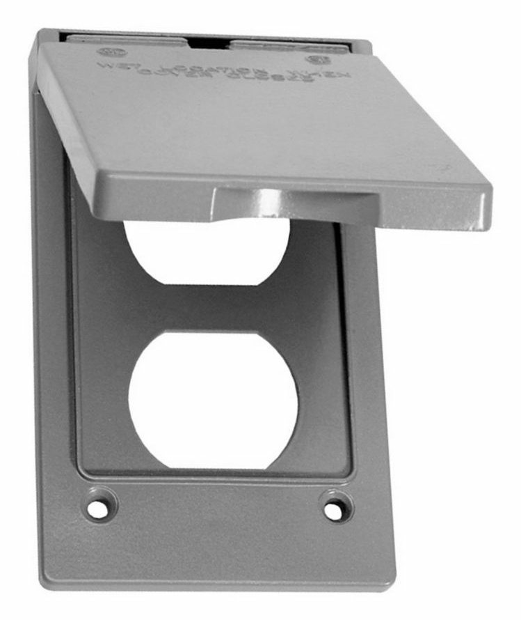 Crouse-Hinds Tapa para Pared TP7199, 2 Puertos, Gris