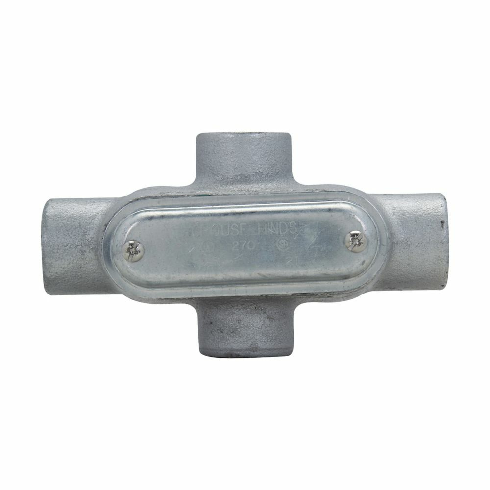 Crouse-Hinds Caja Condulet X17 CG, 1/2", 4 Salidas, Gris