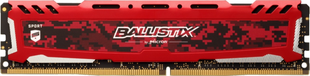 Memoria RAM Crucial Ballistix Sport LT Red DDR4, 3200MHz, 16GB, Non-ECC, CL16, XMP