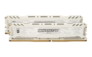 Kit Memoria RAM Crucial Ballistix Sport LT White DDR4, 2400MHz, 32GB (2 x 16GB), Non-ECC, CL16, XMP