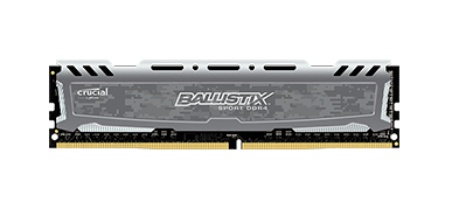 Memoria RAM Crucial Ballistix Sport LT Gray DDR4, 2400MHz, 4GB, Non-ECC