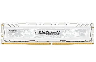 Memoria RAM Crucial Ballistix Sport LT White DDR4, 2400MHz, 4GB, Non-ECC, CL16, XMP