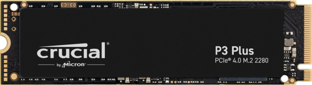 SSD Crucial P3 Plus NVMe, 500GB, PCI Express 4.0, M.2