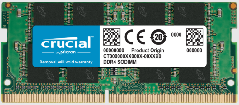 Memoria RAM Crucial DDR4, 2666MHz, 8GB, Non-ECC, CL19, SO-DIMM