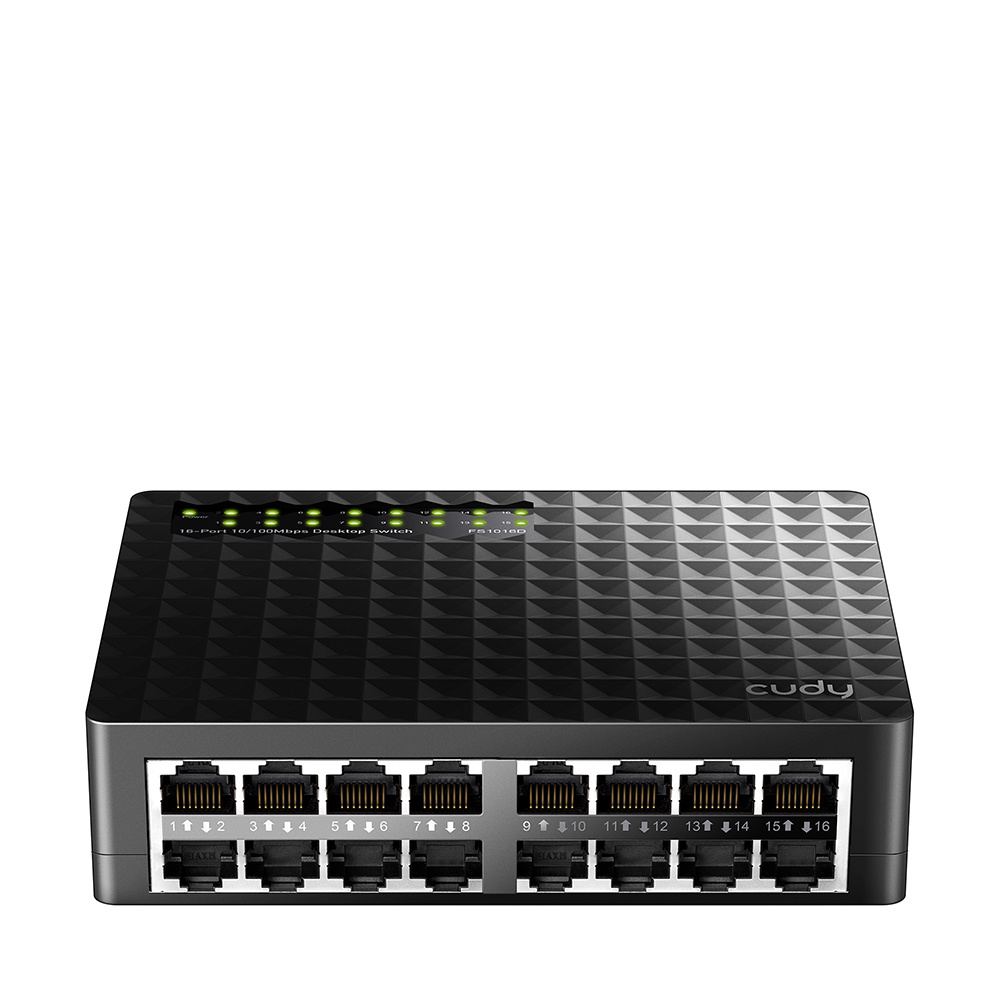 Switch Cudy Fast Ethernet FS1016D, 16 Puertos 10/100Mbps, 1.6 Gbit/s - No Administrable