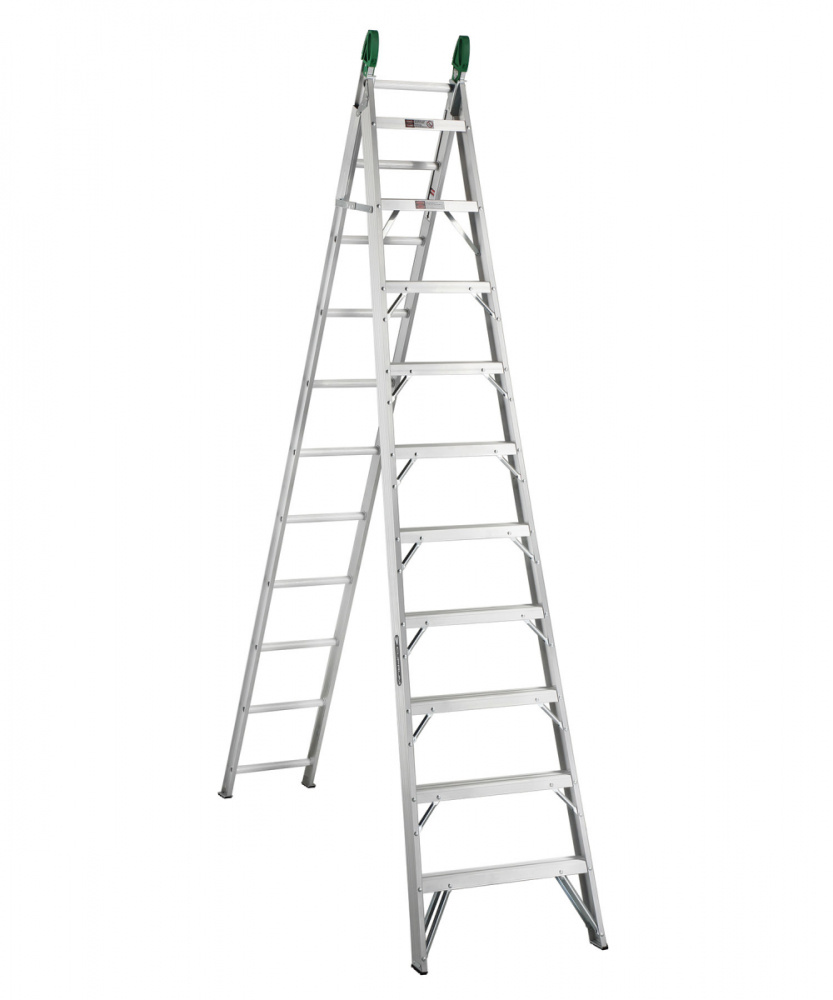 Escalera Convertible Cuprum C228721, Aluminio, 5.67 Metros, 21 Peldaños, hasta 175Kg