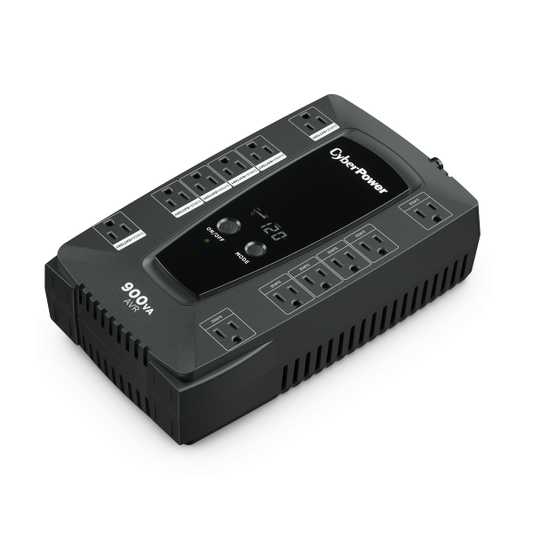 No Break CyberPower AVRG900LCD Línea Interactiva, 480W, 900VA, Entrada 90V - 148V, Salida 120V, 12 Salidas 