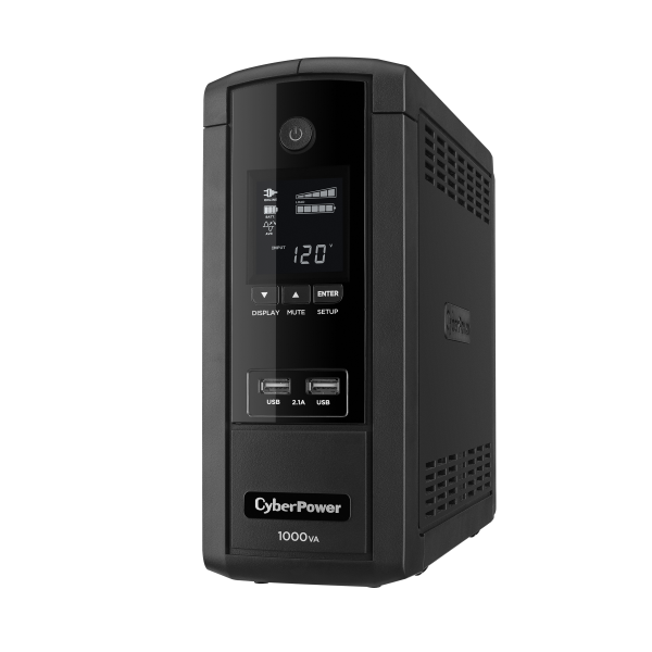 No Break CyberPower BRG1000AVRLCD, 600W, 1000VA, Entrada 90-148V, 10 Contactos