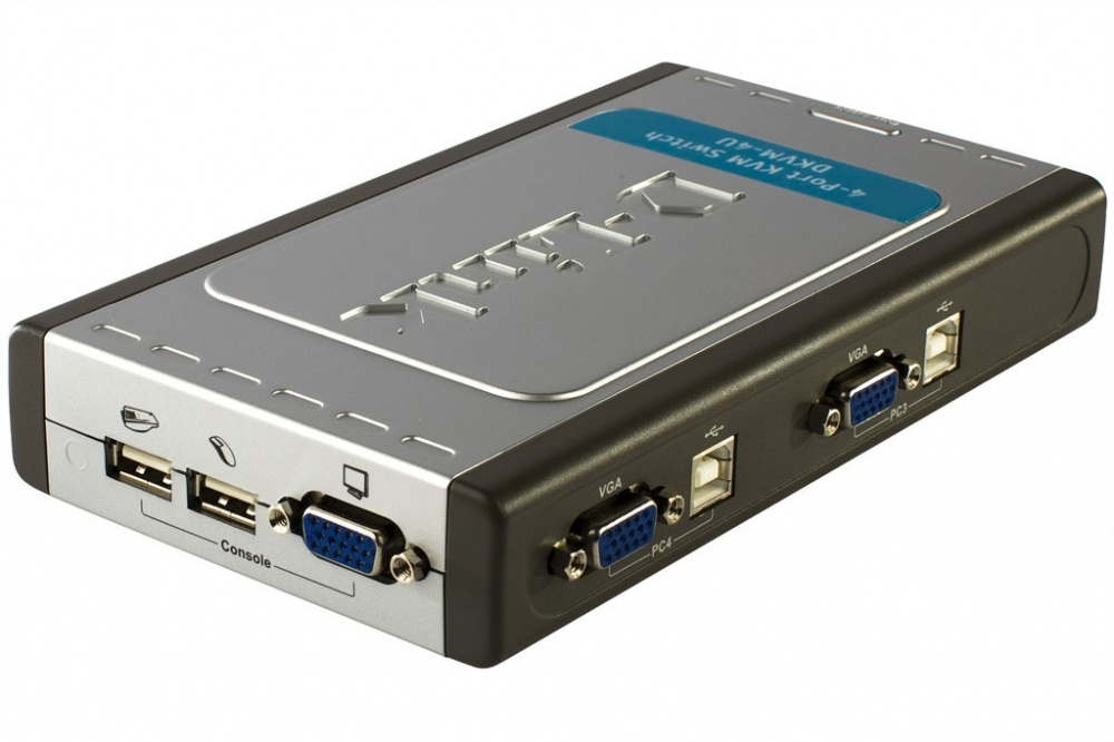 D-Link Switch KVM DKVM-4U, 4 Puertos