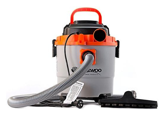 Daewoo Aspiradora DAVC90, 4HP, 15 Litros, Gris/Naranja