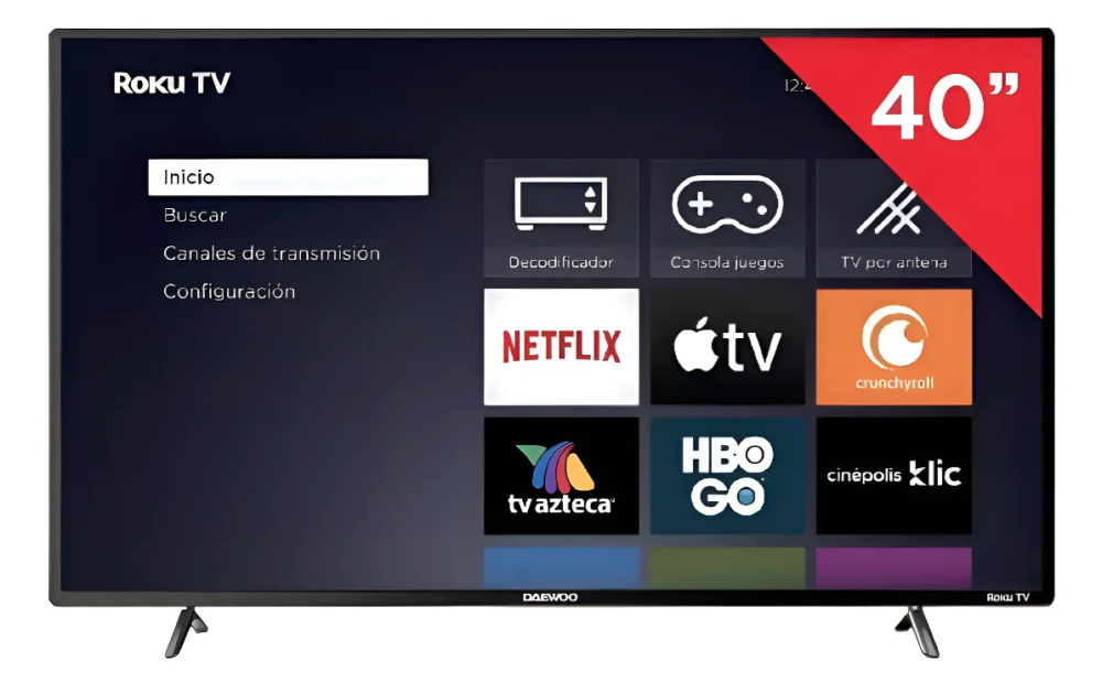 Daewoo Smart TV QLED DAW40QRF 40", Full HD, Negro