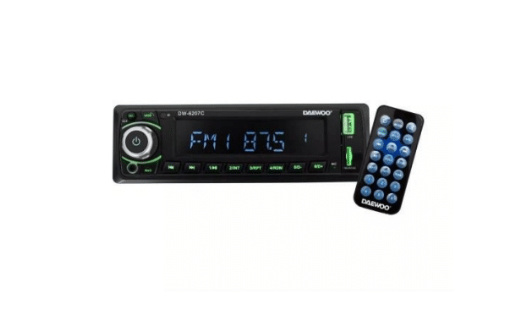 Daewoo Autoestéreo DW-6207C, 180W, MP3, USB/Bluetoooth, Negro