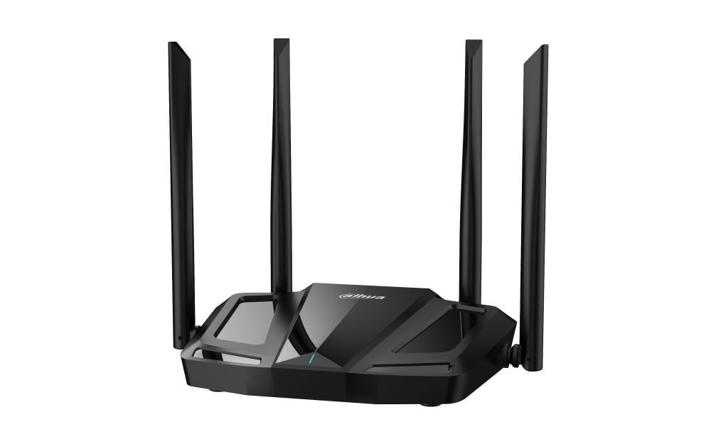 Dahua Router AC12 MU-MIMO Firewall, Wi-Fi 5, 4 x RJ-45 1200 Mbit/s WLAN, Inalámbrico, Doble Banda 2.4/5 GHz, 4 Antenas Externas, de 5 dBi