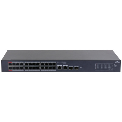 Switch Dahua Fast Ethernet CS4226-24ET-240, 24 Puertos PoE 10/100Mbps + 2 Puertos SFP, 8.8Gbit/s, 265W, 8000 Entradas - Administrable